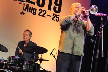 Tom Rainey a Nate Wooley © Patrick Španko