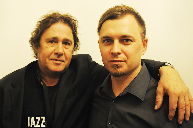 is Sclavis a Pavel Morochovič, zákulisie festivalu Jazz Prešov 2016 © Patrick Španko